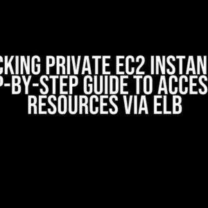 Unlocking Private EC2 Instances: A Step-by-Step Guide to Accessing Resources via ELB