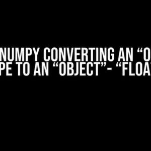 Why is Numpy Converting an “Object”- “Int” Type to an “Object”- “Float” Type?